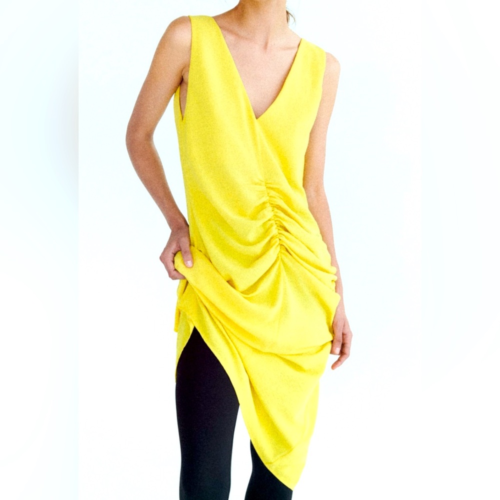 NWT Zara Yellow Tank Dress: Small